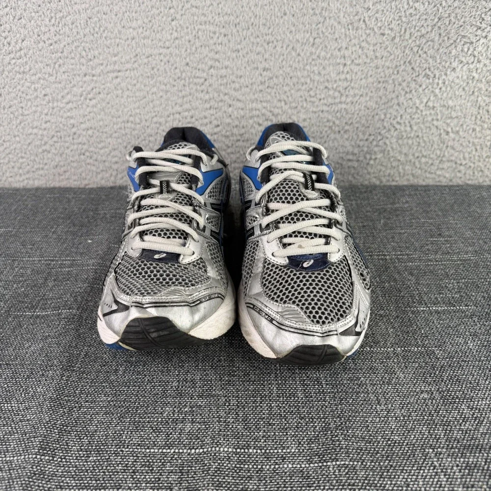 Asics GT-2140 Mens‎ 11.5 Silver Blue T904N Gel Running Shoes Dad Sneakers